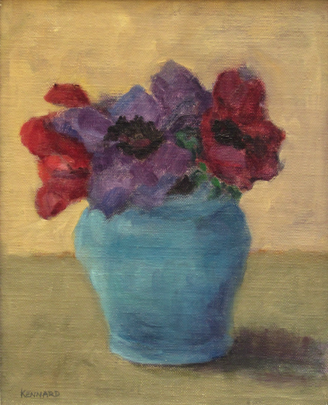 Anemones In Ginger Jar